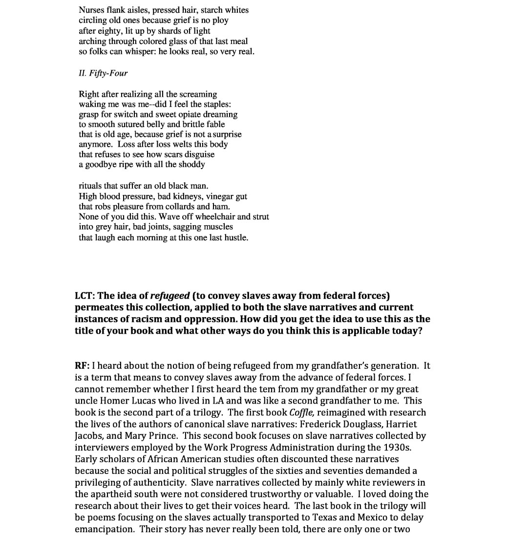 Interview with Reginald p2